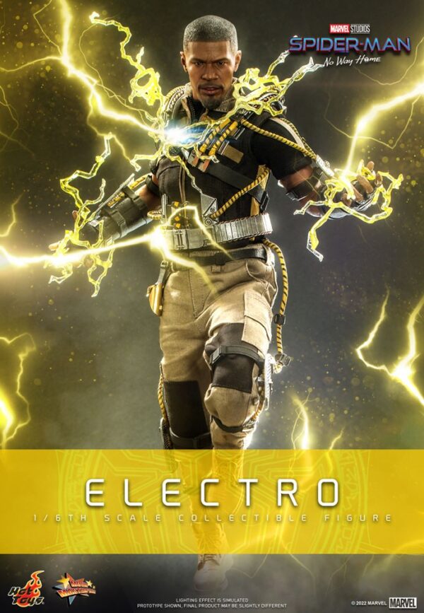 Figura Electro Spiderman Marvel Escala 1:6 Hot Toys