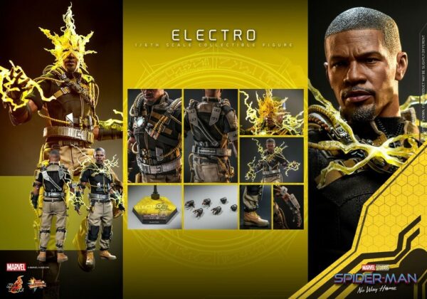Figura Electro Spiderman Marvel Escala 1:6 Hot Toys