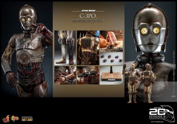 Figura C-3PO Star Wars: Episode II Hot Toys Star Wars