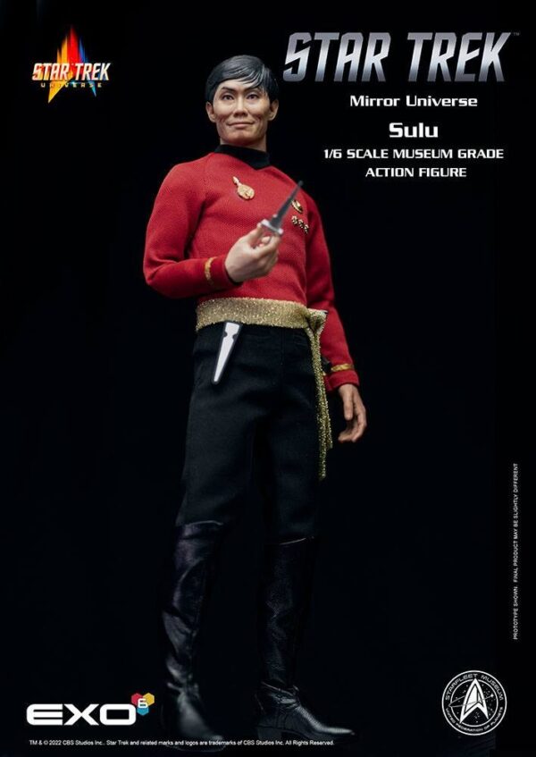 Figura Mirror Universe Sulu Star Trek Original Series Escala 1:6 Exo-6