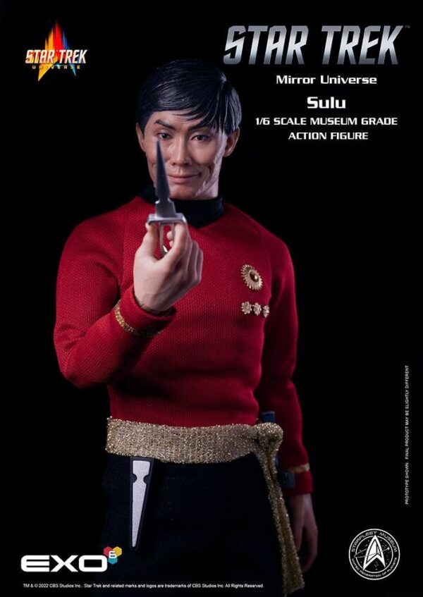 Figura Mirror Universe Sulu Star Trek Original Series Escala 1:6 Exo-6
