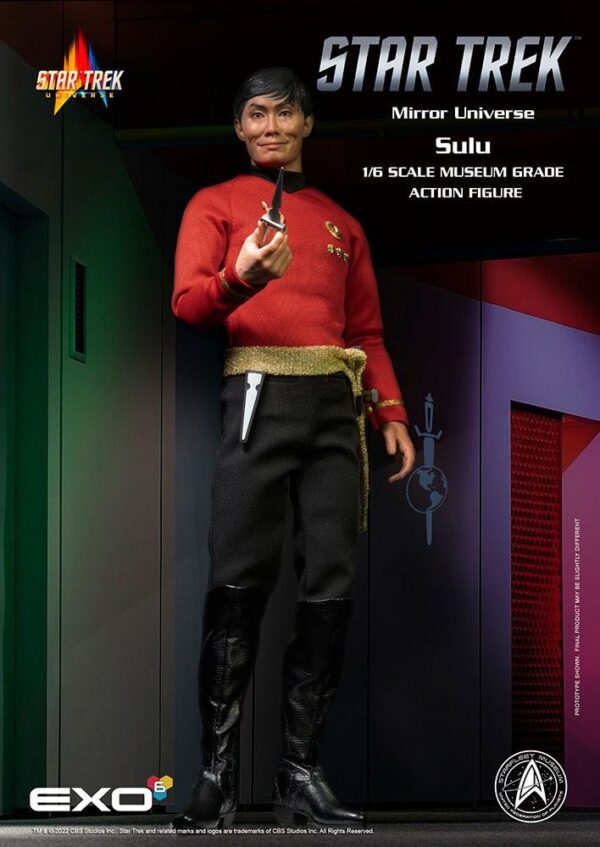 Figura Mirror Universe Sulu Star Trek Original Series Escala 1:6 Exo-6
