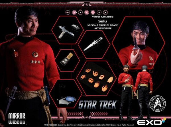 Figura Mirror Universe Sulu Star Trek Original Series Escala 1:6 Exo-6
