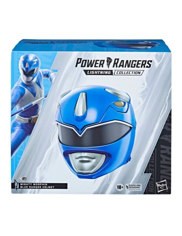 Réplica Casco Blue Ranger Deluxe Lightning Collection Escala 1:1 Power Rangers