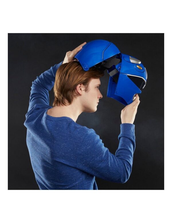 Réplica Casco Blue Ranger Deluxe Lightning Collection Escala 1:1 Power Rangers