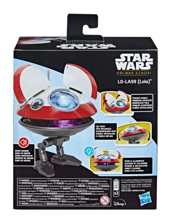 LO-LA59 Droide Electrónico Interactivo Star Wars Obi-Wan Kenobi 12,5 cm