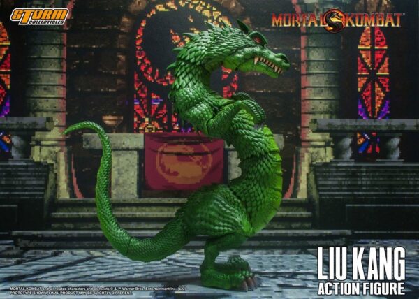 Figura Liu Kang Mortal Kombat Storm Collectibles escala 1:12