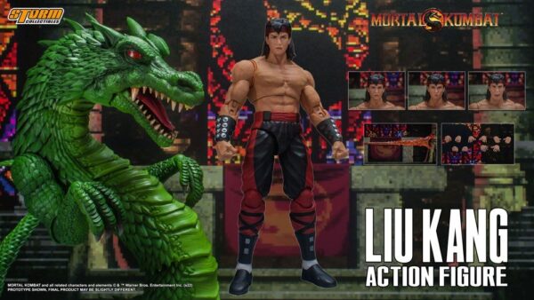 Figura Liu Kang Mortal Kombat Storm Collectibles escala 1:12