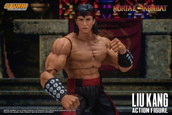 Figura Liu Kang Mortal Kombat Storm Collectibles escala 1:12