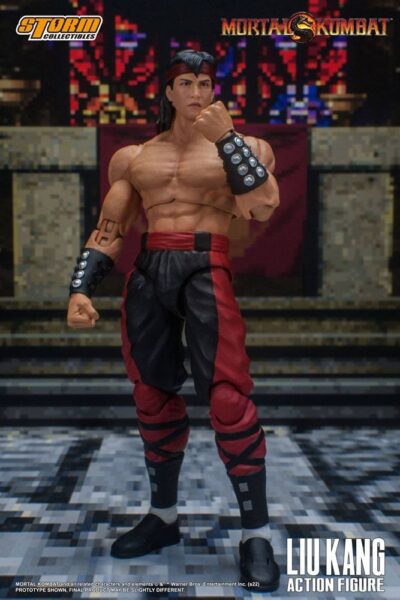Figura Liu Kang Mortal Kombat Storm Collectibles escala 1:12