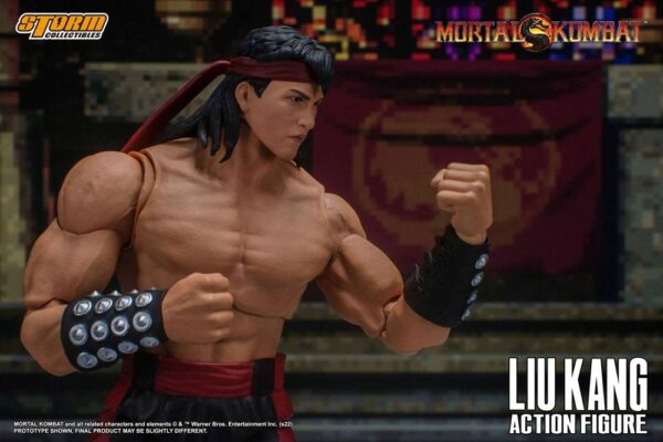Figura Liu Kang Mortal Kombat Storm Collectibles escala 1:12