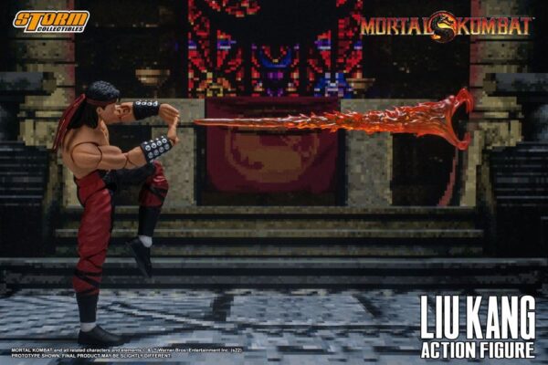 Figura Liu Kang Mortal Kombat Storm Collectibles escala 1:12