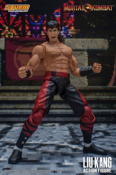 Figura Liu Kang Mortal Kombat Storm Collectibles escala 1:12