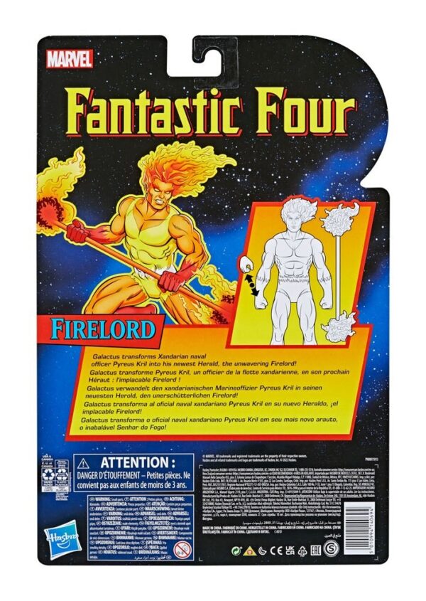 Figura Firelord Fantastic Four Marvel Legends Hasbro