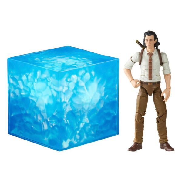 Replica Teseracto 1:1 Con Figura De Loki Marvel Legends VHS Hasbro