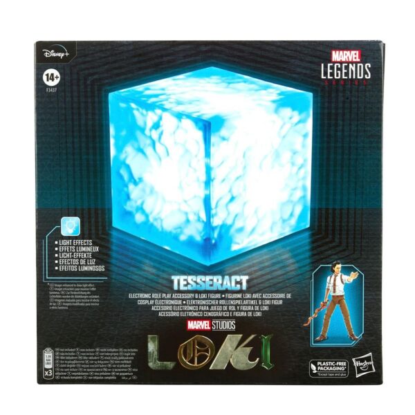 Replica Teseracto 1:1 Con Figura De Loki Marvel Legends VHS Hasbro