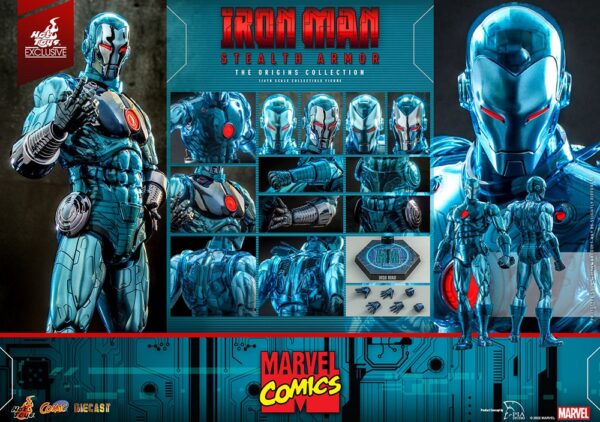 Figura Iron Man Stealth Armor SDCC 2022 Exclusive Escala 1/6 Hot Toys