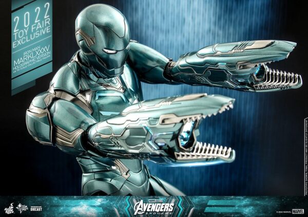 Figura Iron Man Mark LXXXV Holographic Diecast Escala 1/6 Toy Fair 2022 Exclusive Hot Toys