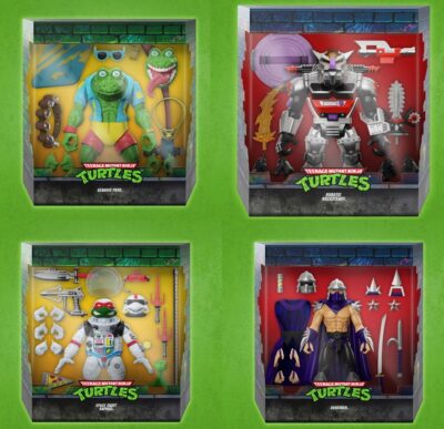 Pack 4 Figuras Tortugas Ninja TMNT Ultimates Super7