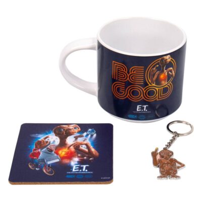 Juego de taza, posavasos y llavero E.T., el extraterrestre