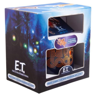 Juego de taza, posavasos y llavero E.T., el extraterrestre