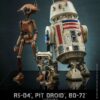 Figuras 1/6 R5-D4, Pit Droid y BD-72 Star Wars The Mandalorian Escala 1/6 Hot Toys