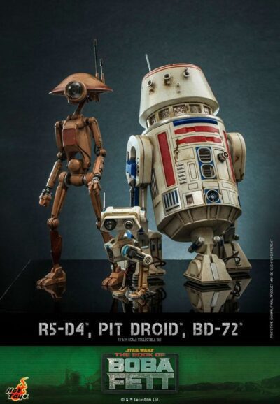 Figuras 1/6 R5-D4, Pit Droid y BD-72 Star Wars The Mandalorian Escala 1/6 Hot Toys