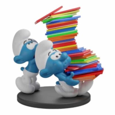 Figura Los Pitufos Pila de Cómics Collectoys