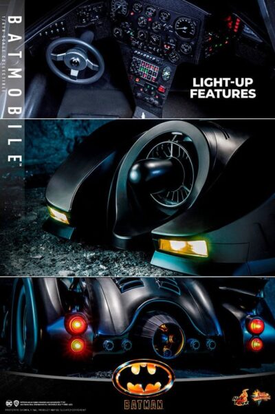 Vehículo Movie Masterpiece Batmóvil Batman 1989 Hot Toys Escala 1:6