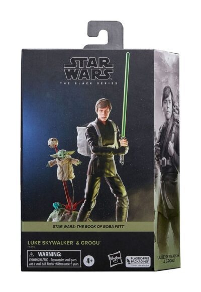 Pack Figuras Luke Skywalker & Grogu The Book of Boba Fett Black Series Archive
