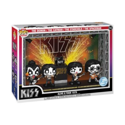Pack 4 Figuras KISS - Alive II Tour 1978 Moments Deluxe Funko Pop 03
