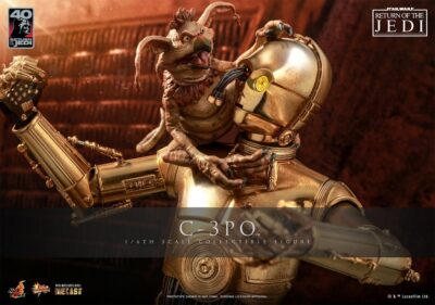 Figura C-3PO Star Wars Return of the Jedi 40th Anniversary Version Escala 1/6 Hot Toys