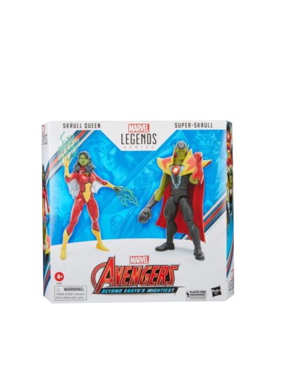 Pack Figuras Skrull Queen and Super-Skrull. Marvel Legends Series
