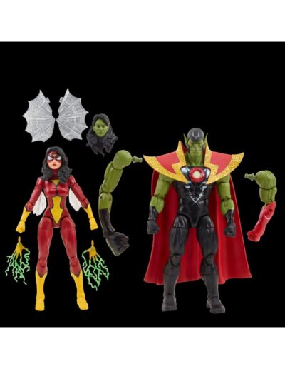 Pack Figuras Skrull Queen and Super-Skrull. Marvel Legends Series