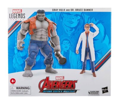 Pack Figuras Gray Hulk & Dr. Bruce Banner. Marvel Legends Series