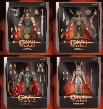 Pack 4 Figuras Conan El Bárbaro Ultimates Super7