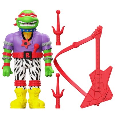 Figura Ninja Raph Heavy Metal Tortugas Ninja ReAction Super7