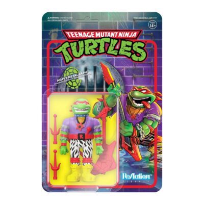 Figura Ninja Raph Heavy Metal Tortugas Ninja ReAction Super7
