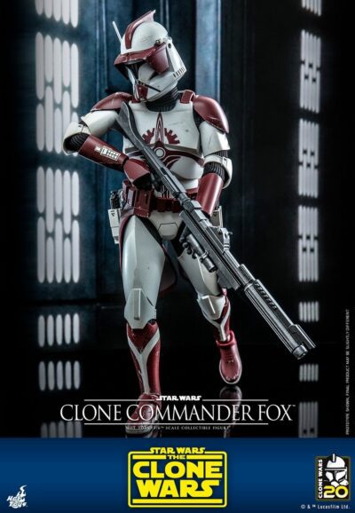 Figura Clone Commander Fox Star Wars Clone Wars Escala 1/6 Hot Toys