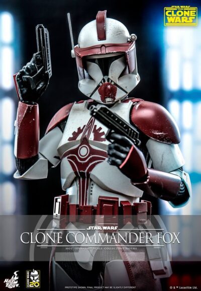 Figura Clone Commander Fox Star Wars Clone Wars Escala 1/6 Hot Toys