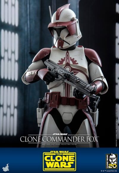 Figura Clone Commander Fox Star Wars Clone Wars Escala 1/6 Hot Toys