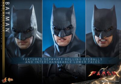 Set Batman y Batcycle The Flash Hot Toys Escala 1:6