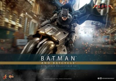 Set Batman y Batcycle The Flash Hot Toys Escala 1:6