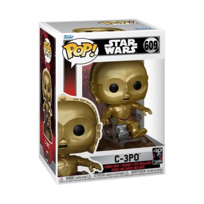 Figura C-3P0 in Chair Return of the Jedi 40th Anniversary POP Funko 609