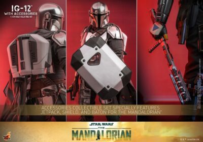 Figura IG-12 The Mandalorian Con Accesorios Hot Toys Escala 1:6