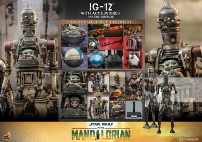 Figura IG-12 The Mandalorian Con Accesorios Hot Toys Escala 1:6