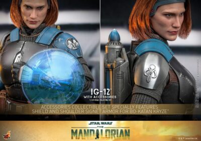Figura IG-12 The Mandalorian Con Accesorios Hot Toys Escala 1:6