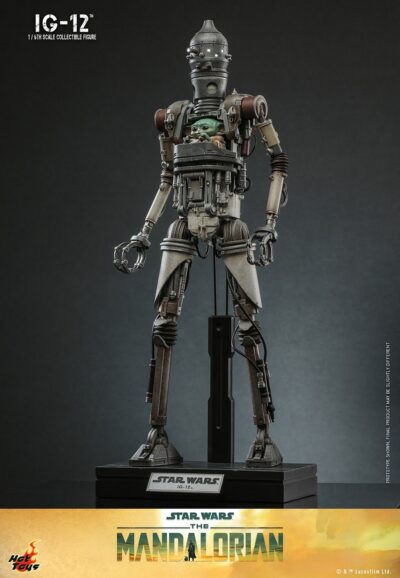 Figura IG-12 The Mandalorian Con Accesorios Hot Toys Escala 1:6
