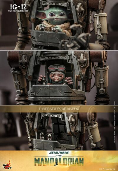 Figura IG-12 The Mandalorian Con Accesorios Hot Toys Escala 1:6