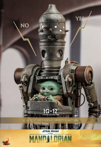 Figura IG-12 The Mandalorian Con Accesorios Hot Toys Escala 1:6